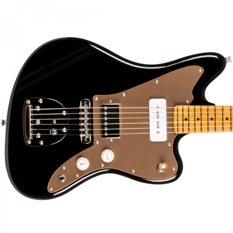 Jet Guitars JJ-350 BGT Offset Roasted Maple with P90 - Black / Gold Pickguard